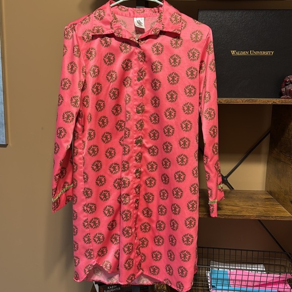 Josie Natori Fuchsia Print Pajama Set - Picture 5 of 10